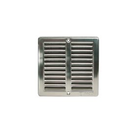 Mřížka větrací rámeček, síťovina 150x150 nerez/0701 1