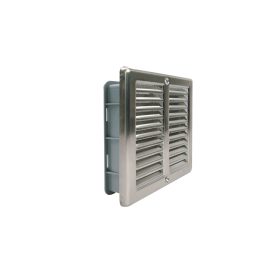 Mřížka větrací rámeček, síťovina 150x150 nerez/0701 2