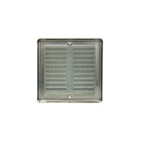 Mřížka větrací rámeček, síťovina 150x150 nerez/0701 3
