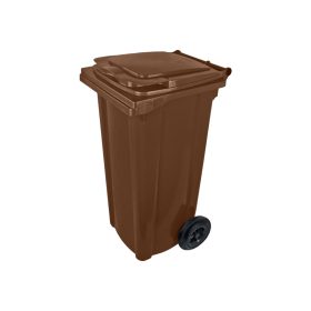 Popelnice hranatá 120l PVC-hnědá