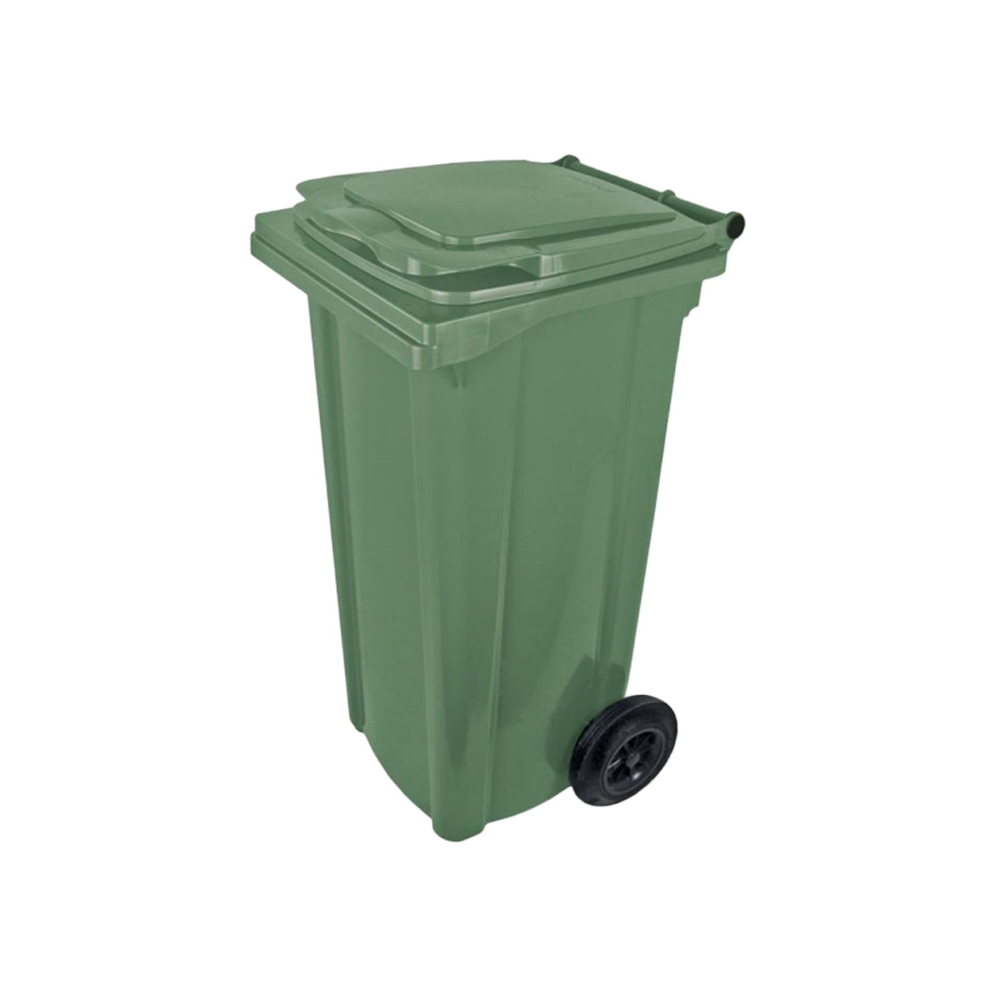 Popelnice hranatá 120l PVC-zelená