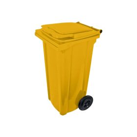 Popelnice hranatá 120l PVC-žlutá