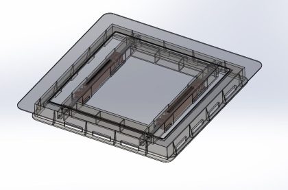 Dvířka Exkluziv 200x200 nerez/0163 6