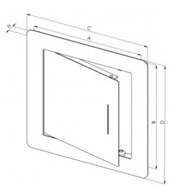 Dvířka Exkluziv 300x300 nerez/0161 10