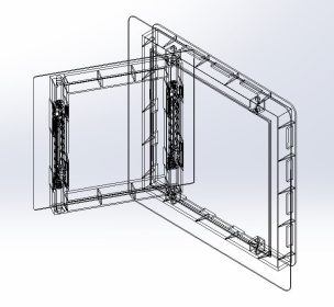 Dvířka Exkluziv 300x300 nerez/0161 11