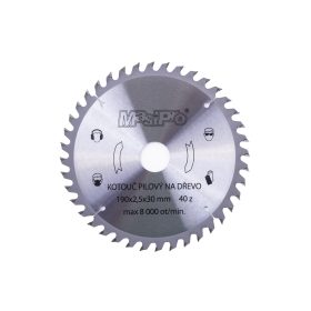 Kotouč pilový 190x2.5x30mm/40z