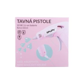 Pistole tavná MasiPro Li-on 10W růžová 2