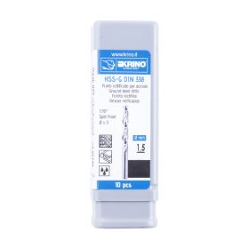 Vrták KRINO HSS-G 1,50 mm vybrušovaný, balení 10 ks 2