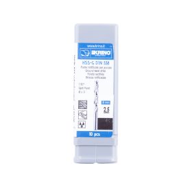Vrták KRINO HSS-G 2,50 mm vybrušovaný, balení 10 ks 2
