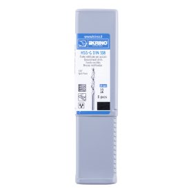 Vrták KRINO HSS-G 12,00 mm vybrušovaný, balení 5 ks 2