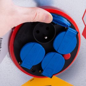 Kabel buben 33m, 4x230V, IP44,otočný kontakt 6
