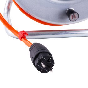 Kabel buben 40m, 4x230V, IP44, ocelový korpus gumový kabel průřez 3x2,5mm2 5