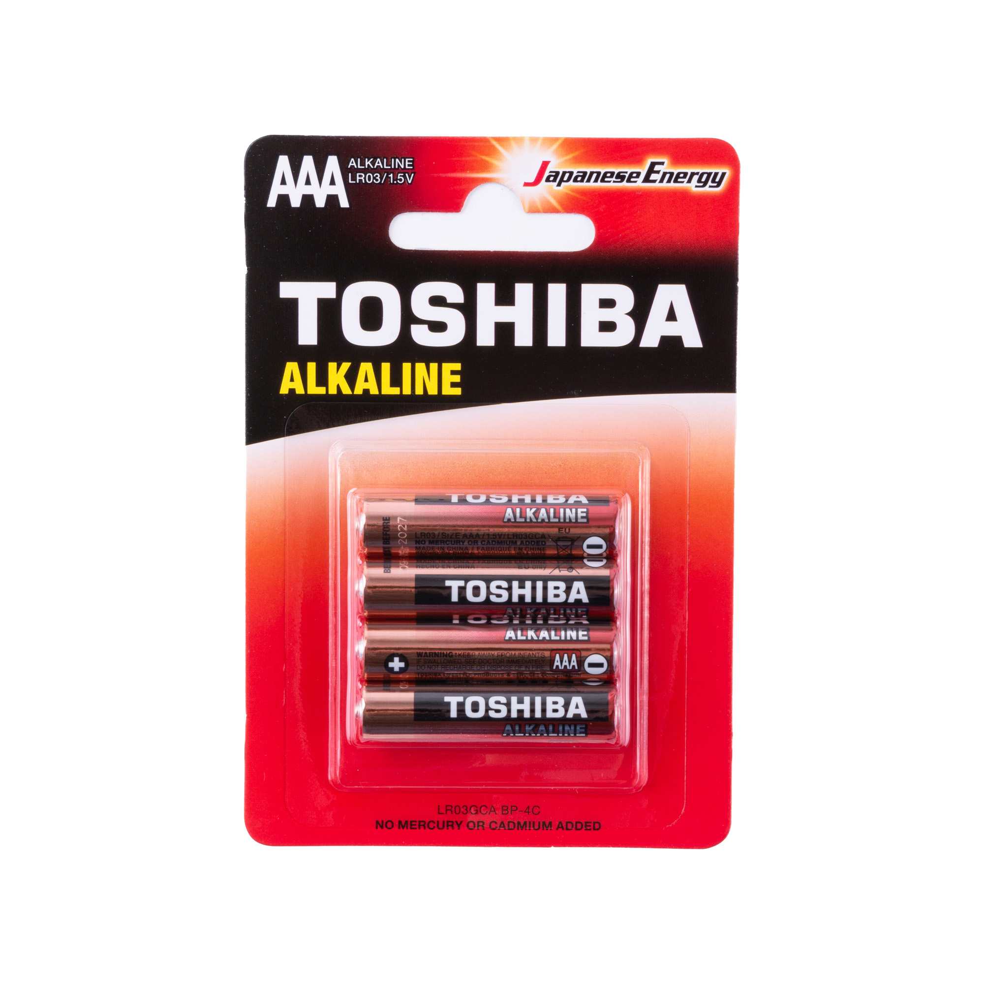 Baterie TOSHIBA AAA LR03GCA BP-4C  ALKALINE 1,5V