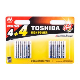 Baterie TOSHIBA AAA LR03GCP BP8MS4F ALKALINE 1,5V