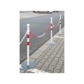 Řetěz PVC článkový, červeno-bílý, 25m 4