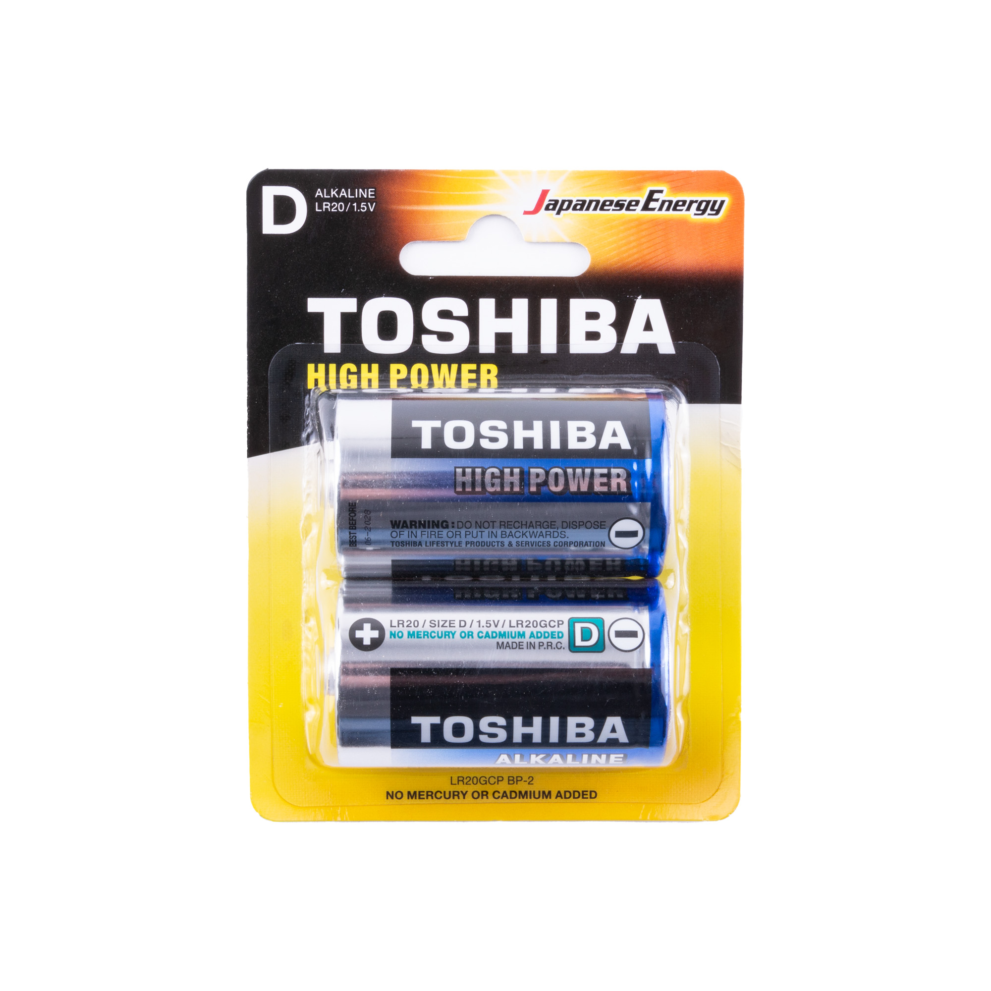 Baterie TOSHIBA LR20GCP BP-2 (velký monočlánek)