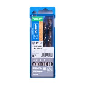 Vrtáky KRINO dřevo 4-10 mm, 5 ks 2