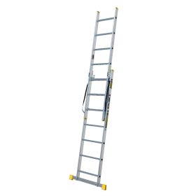 Žebřík Bayersystem 2x7 dvoudílný AL BS-DW 2x 2