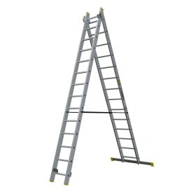 Žebřík Bayersystem 2x14 dvoudílný AL BS-DW 2x