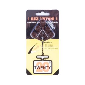Háček Twenty UNI-hnědý/5ks 2