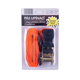 Pás s ráčnou 200kg/25mm/4,5m upínací, pogumovaná rukojeť 2