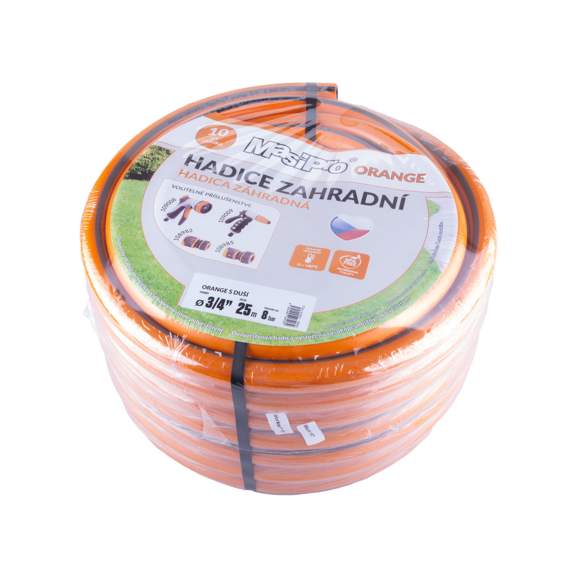 Hadice zahradní MasiPro orange3/4" 25m