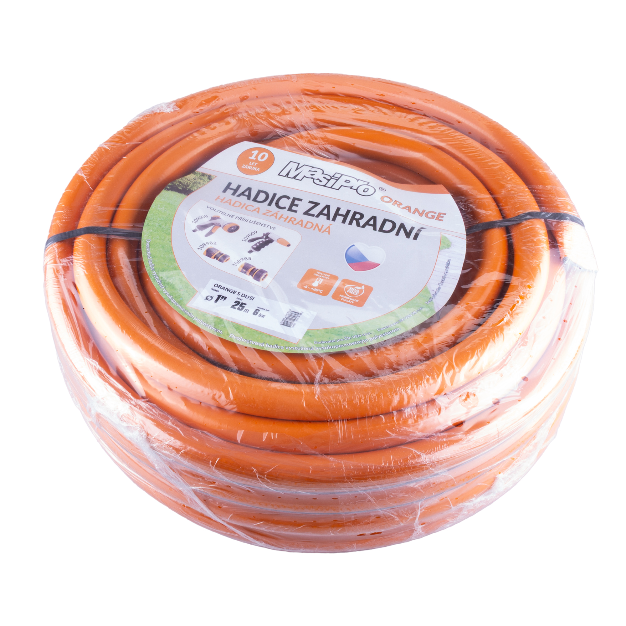 Hadice zahradní MasiPro orange1" 25m