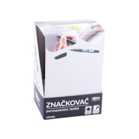Značkovač permanent ČERNÝ/tenký 2