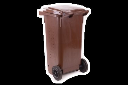 Popelnice hranatá 120l BIO-hnědá 2
