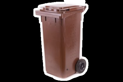 Popelnice hranatá 120l BIO-hnědá