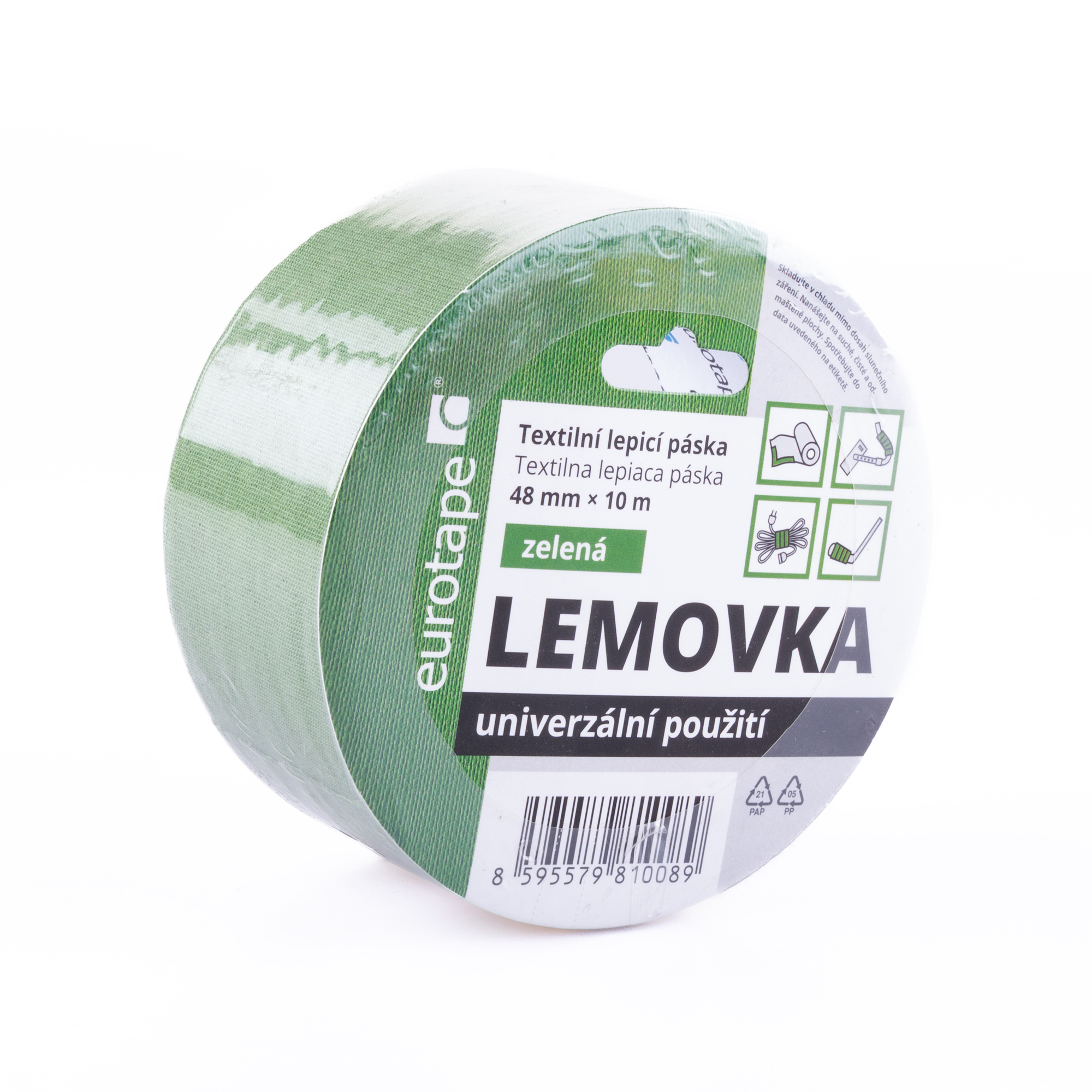 Lemovka 48mmx10m-zelená