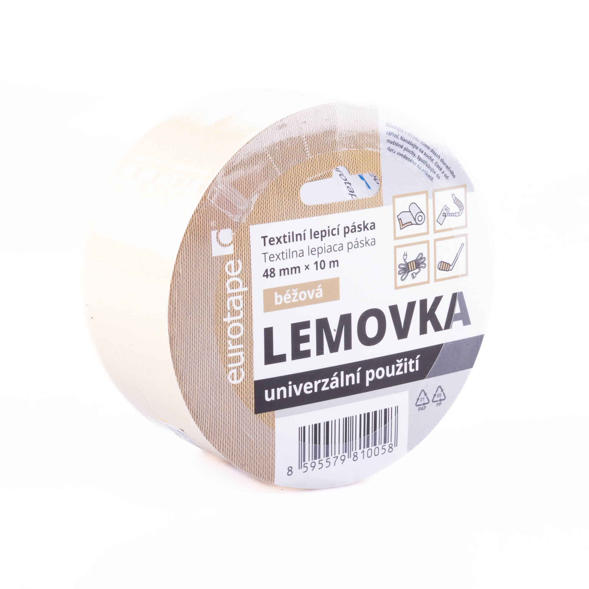 Lemovka 48mmx10m-béžová