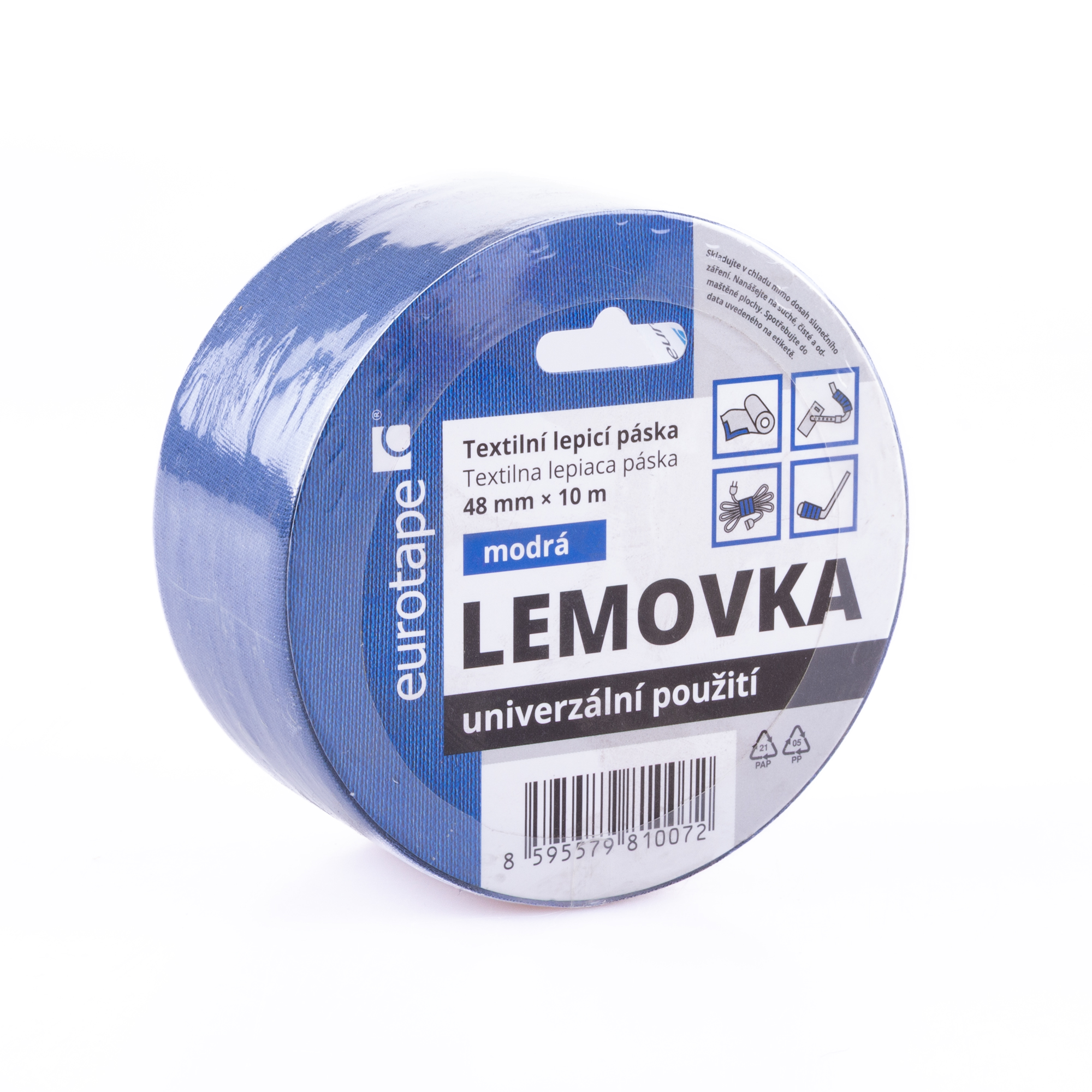 Lemovka 48mmx10m-modrá