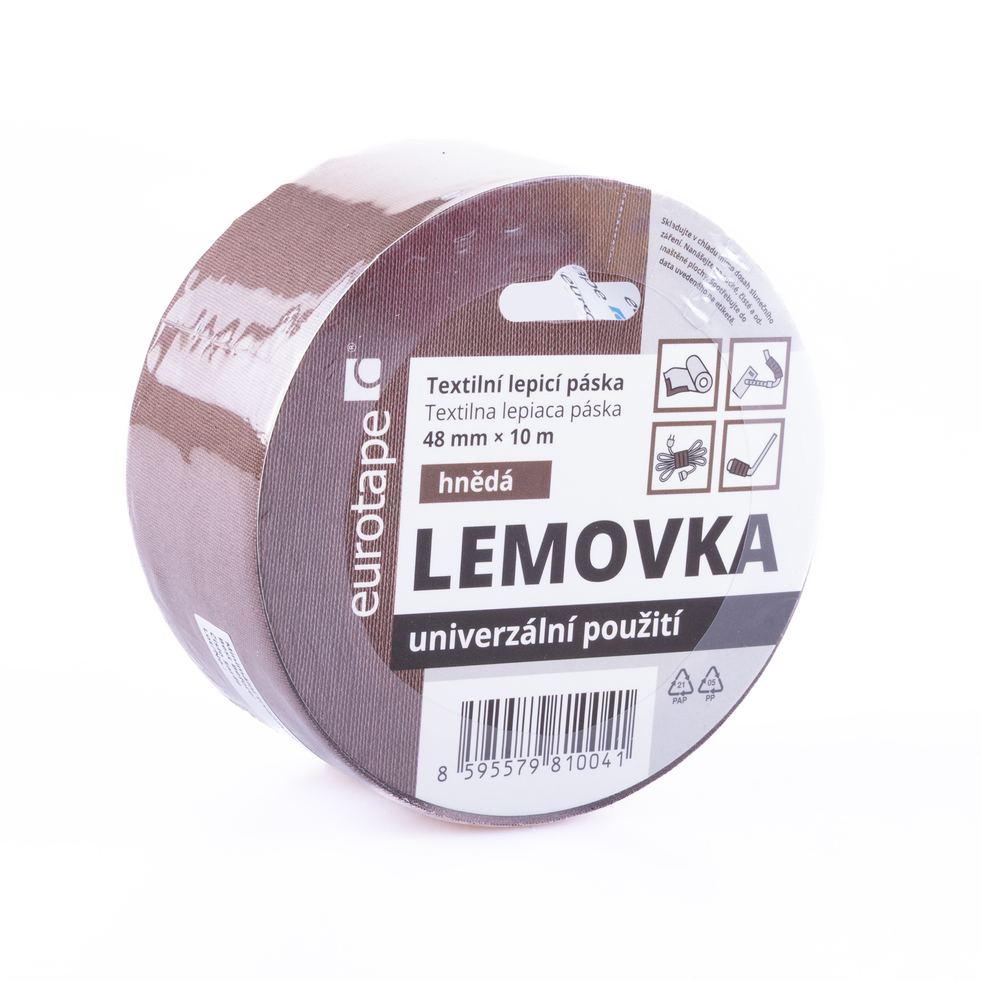 Lemovka 48mmx10m-hnědá