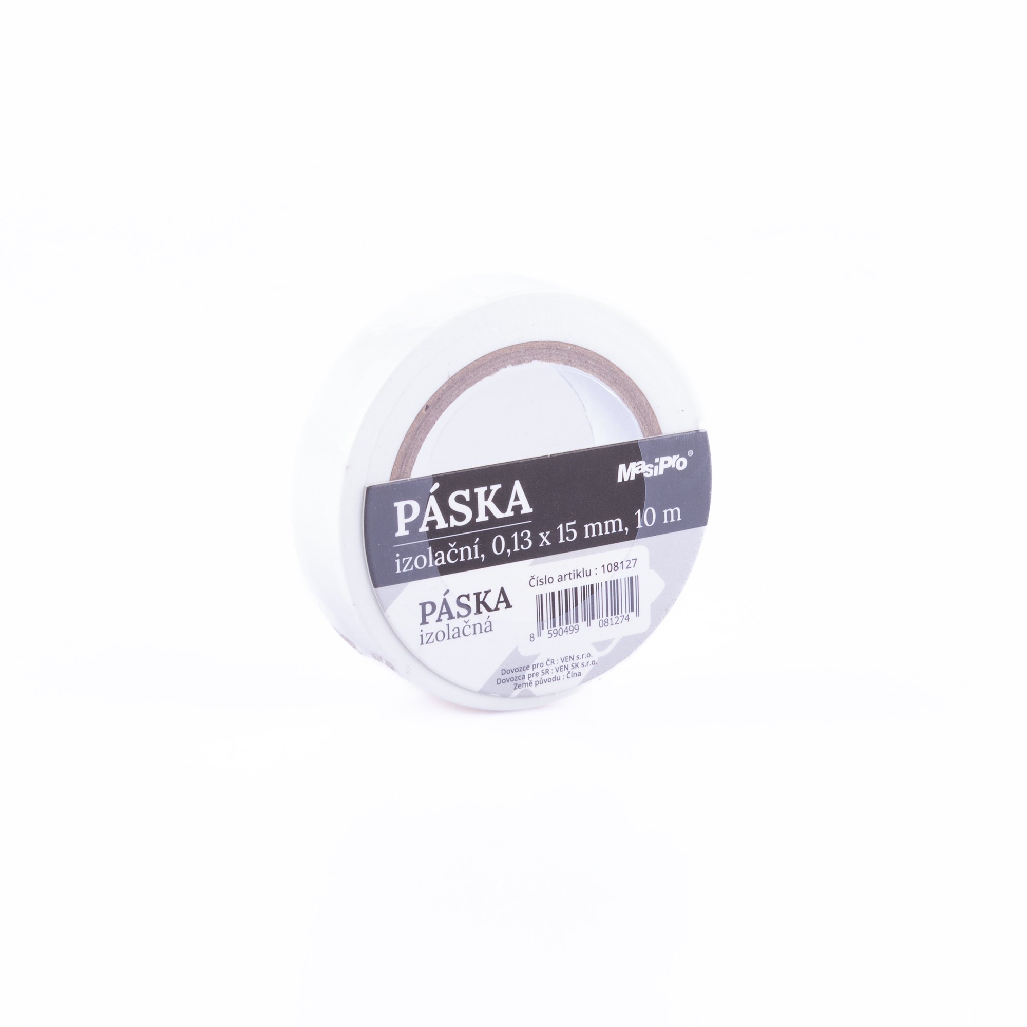 Elektropáska 15mm/10m bílá