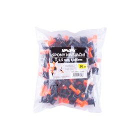 Spona nivelační T 1,5mm- 50ks s klíčem 3