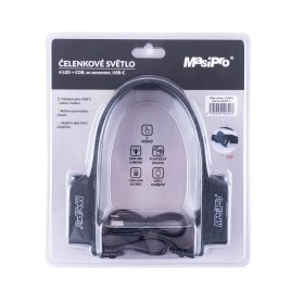 Svítilna LED+COB čelovka USB-C 2