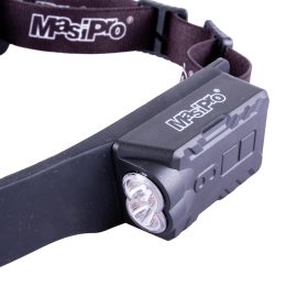 Svítilna LED+COB čelovka USB-C 3
