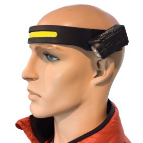 Svítilna LED+COB čelovka USB-C 10