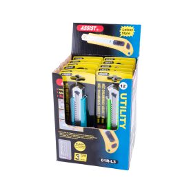 Nůž odlamovací 18mm ASSIST+3břity/O 4
