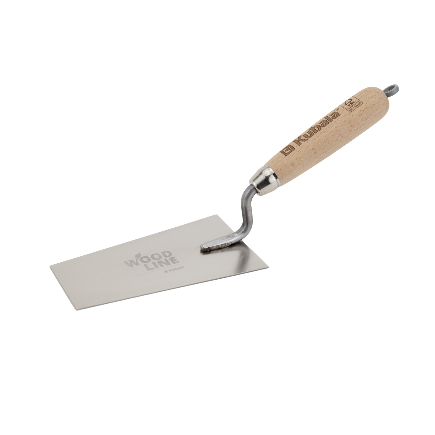 Lžíce K štukatérská  nerez š. 8cm, rukojeť dřevo, WOOD LINE/5901