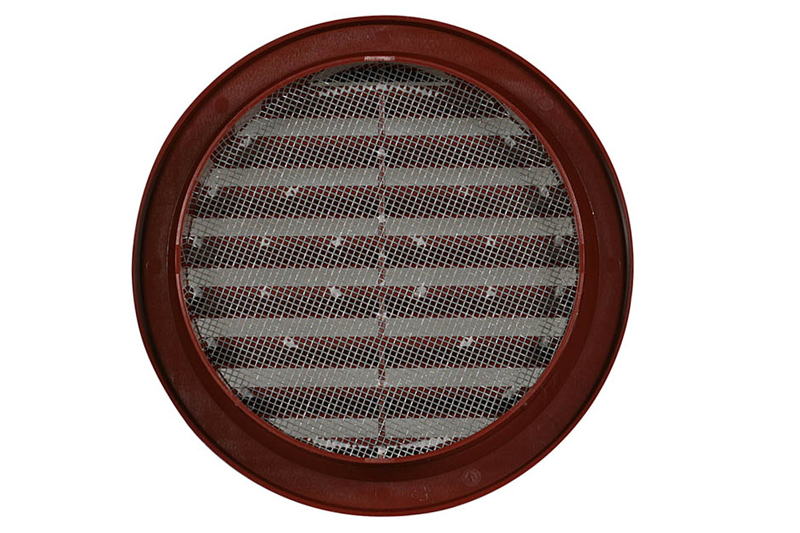 Mřížka větrací VM 110H/0408 Větrací mřížka kruhová se síťovinou 110 hnědá