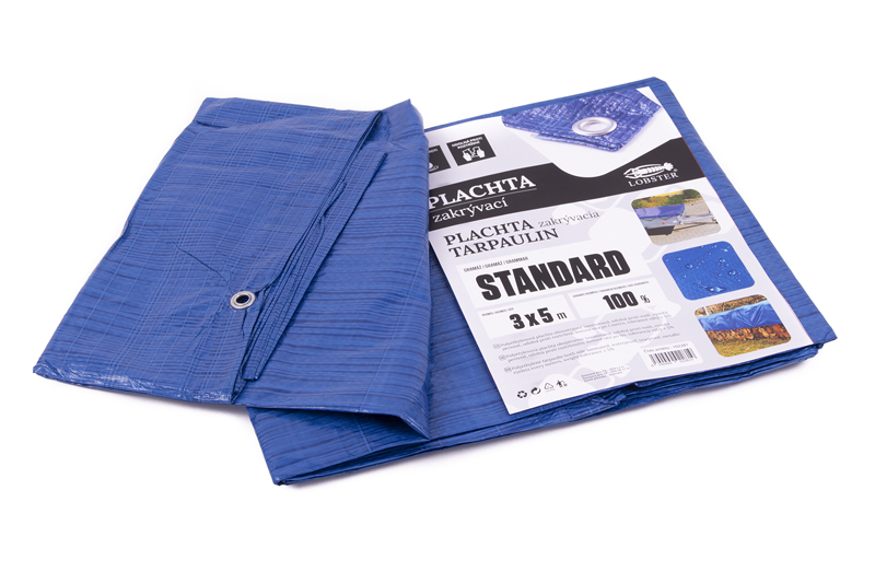 Plachta standard MODRÁ 3x5m