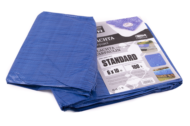 Plachta standard MODRÁ 6x10m