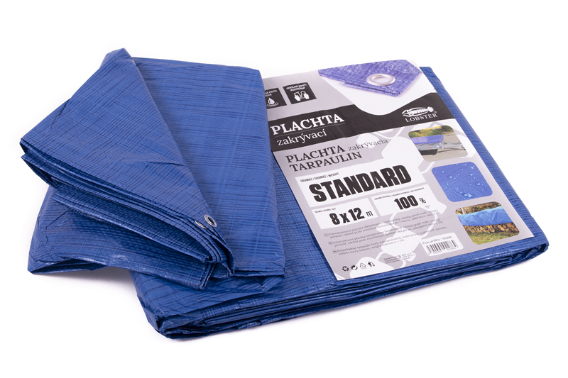 Plachta standard MODRÁ 8x12m
