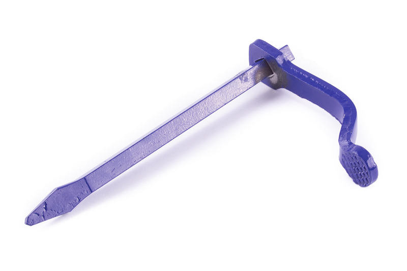 Skoba 200/10mm hranatá modrá