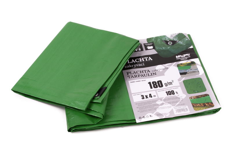 Plachta 180g ZELENO-ŠEDÁ 3x4m