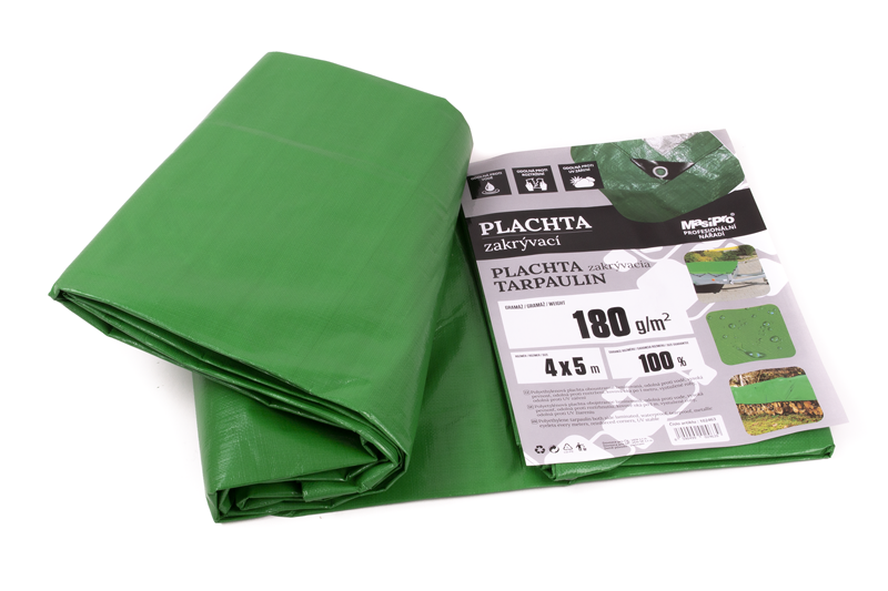 Plachta 180g ZELENO-ŠEDÁ 4x5m