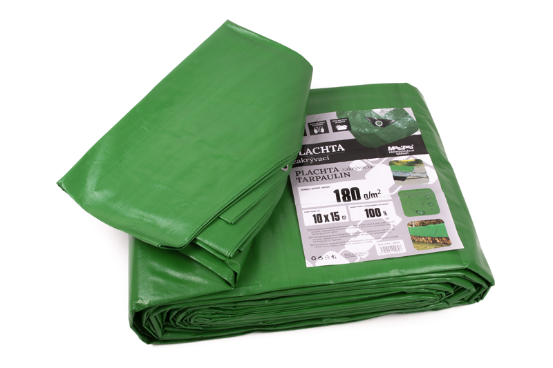 Plachta 180g ZELENO-ŠEDÁ 10x15m