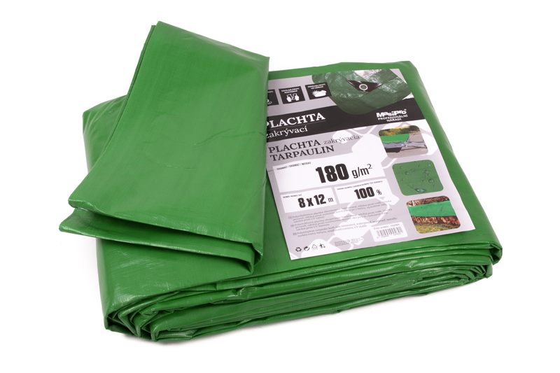 Plachta 180g ZELENO-ŠEDÁ 8x12m